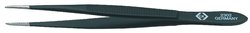 Uniwersalna pęseta 115 mm 4.1/2'' z zaokrąglonymi końcówkami, czarna powłoka Pęseta precyzyjna C.K  T2302 115 mm