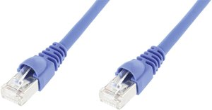 Kabel LAN Telegärtner L00002A0115, 1 szt., RJ45, CAT 6a, S/FTP, 3.00 m, niebieski