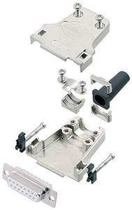 Zestaw listew żeńskich D-Sub encitech DTZF15-DBS-W-K 6355-8044-12, rzędy: 2, styki: 15, 180 °, 1 szt.