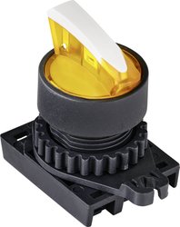 Przełącznik wyboru TRU COMPONENTS S2SRN-L3BY  żółty 2 x 45 °  1 szt.