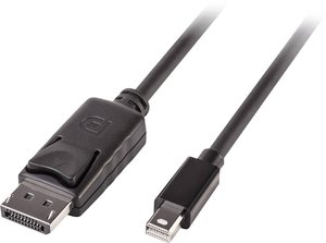 Przejściówka Mini DisplayPort, DisplayPort LINDY LINDY Mini DP zu DP Kabel, schwarz 5m 41648, 5.00 m