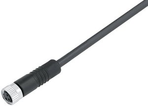 Złącze kablowe M8 profilowane 8-pinowe z pierścieniem gwintowanym z odlewu Złącze kablowe z gwintem M8 binder  79 3808 45 08 1 szt.