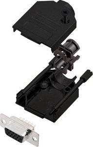 Zestaw listew żeńskich D-Sub encitech DTZK09-BK-HDS15-K 6355-0102-11, rzędy: 3, styki: 15, 180 °, 1 szt.