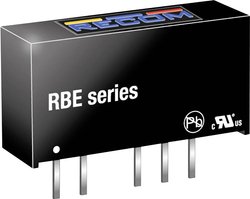 Przetwornica DC/DC, do PCB RECOM RBE-0505S RBE-0505S, SIP-7, 1 W, 200 mA, 1 szt.