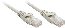 Kabel LAN LINDY 48373, 1 szt., RJ45, CAT 5e, U/UTP, 60.00 m, szary