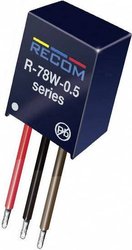 Moduł przetwornicy DC/DC RECOM R-78W5.0-0.5 R-78W5.0-0.5, SIP-3, 2.5 W, 5 V, 500 mA, 1 szt.