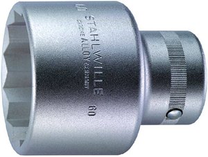 Nasadka 30 mm Stahlwille 60 30 06010030 Podwójny sześciokąt 1 szt.
