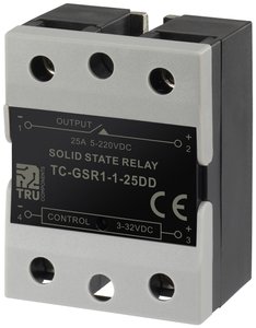 Przekaźnik SSR TRU COMPONENTS TC-GSR-1-25DD 25 A 220 V/DC Obwód prądu stałego 1 szt.