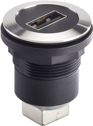 Gniazda do zabudowy USB Schlegel RRJVA_USB_AB, 1 szt.