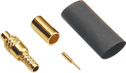 Wtyk MMCX BKL Electronic 416502, prosty, do zaciśnięcia, 50 ?