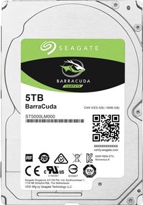 Seagate BarraCuda® 5 TB  Dysk twardy wewnętrzny, 2,5'' (6,35 cm) SATA III ST5000LM000 Opakowanie zastępcze