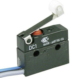 Mikroprzełącznik DC1C-C3RB 250 V/AC 6 A 1 x wł/(wł) ZF IP67 chwilowy 1 szt.