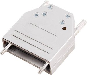 Obudowa złącza D-SUB encitech DTZI25-K 6560-0305-03, metal, 180 °, 1 szt.
