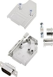 Zestaw listew męskich D-Sub encitech MHDM35-09-DMP-K 6355-0008-01, rzędy: 2, styki: 9, 45 °, 1 zest.