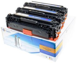 G&G Toner, zestaw Zamiennik HP 312A, CF383A, CF382A, CF381A Cyjan, Magenta, Żółty 2700 strony G&G 15001 Kaseta tonera 1 zest.
