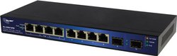 Przełącznik sieciowy Allnet ALL-SG8210PM L2+ Gigabit Ethernet (10/100/1000) zasilany przez sieć Ethernet (PoE), czarny switch sieciowy Allnet ALL-SG8210PM Switch sieciowy  8 Portów 1000 MBit/s funkcja PoE