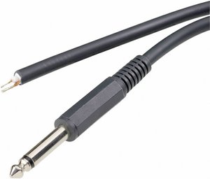 Złącze męskie jack 6,35 mm TRU COMPONENTS 1578901, niklowany, złącze męskie proste, 1 szt.