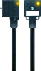 Złącze zaworowe konstrukcja A czarny VA22-24.3-5/S370 Ilość styków:2+PE zmostkowany Escha Zawartość: 1 szt.