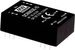 Przetwornice MEANWELL serii DC/DC DCWN03 DIP/DIL24 Obudowa Podwójne wyjście Stosunek napięcia wejściowego: 2:1 Moc: 3W regulowana Moduł przetwornicy DC/DC Mean Well DCWN03C-12 DCWN03C-12, 3 W, 125 mA, 1 szt.