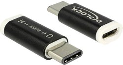 Przejściówka, adapter USB Delock 65678 65678, [1x złącze męskie USB-C - 1x złącze żeńskie Micro-B USB 2.0]