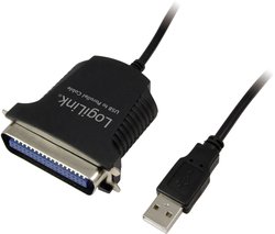 Kabel USB 1.1, równoległy LogiLink AU0003C, [1x złącze żeńskie Centronics - 1x złącze męskie USB-A 1.1], 1.70 m
