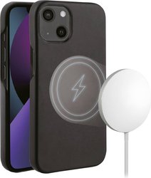Vivanco Mag Classic Futerał backcase Apple iPhone 13 czarny Ładowarka indukcyjna, Odporny na wstrząsy