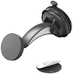 Magnes na telefon samochodowy z przyssawką, obrót o 360 stopni, uniwersalny Uchwyt samochodowy na telefon Hama 00201512 1 szt.