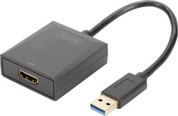 Przejściówka, adapter HDMI, USB 3.2 Gen 1 (USB 3.0) Digitus DA-70841 DA-70841, [1x złącze męskie USB-A 3.2 (USB 3.0) - 1x złącze żeńskie HDMI]