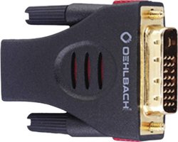 Przejściówka, adapter DVI, HDMI Oehlbach 9070, [1x złącze męskie DVI 18+1-pin - 1x złącze żeńskie HDMI]