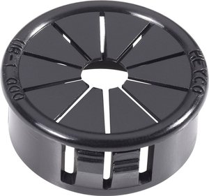 Przepust kablowy nacinany PB Fastener, AF1000, AF1000, (Ø x W) 26.9 mm x 11.5 mm, czarny, 1 szt.