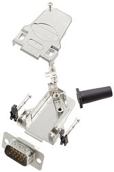 Zestaw listew męskich D-Sub encitech D45ZF09-HDP15-W-K 6355-8064-01, rzędy: 3, styki: 15, 45 °, 1 szt.