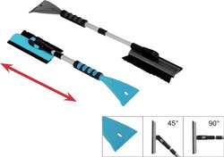 Skrobaczka / miotełka aluminium rozsuwalny, miękki uchwyt (D x S x W) 48 x 15 x 11 cm IWH  samochód, SUV, Van, kamper niebieski