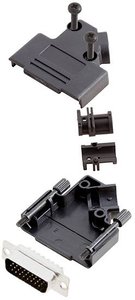 Zestaw listew męskich D-Sub TRU COMPONENTS TCD45PKP15HDP26K 7709188, rzędy: 3, styki: 26, 45 °, 1 szt.