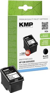 Tusz KMP H24 = HP C8765EE (338), 25,5 ml, zamiennik, czarny