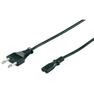 Kabel zasilający Goobay 0.5 m czarny prosty
