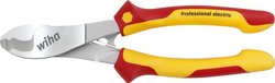 Nożyce do kabli Wiha Professional electric ze sprężyną otwierającą, którą można włączać i wyłączać I 180 mm, 7'' I Certyfikat VDE i GS I Szczypce dla elektryków (43664) Obcinak do kabli Wiha 43664 180 mm