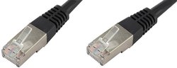 Kabel LAN econ connect F6TP0,25SW, 1 szt., RJ45, CAT 6, S/FTP, 0.25 m, czarny