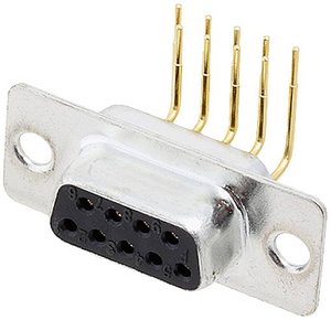 Listwa żeńska D-Sub encitech DD09-F-T-B-M-RBM 2103-2200-11, rzędy: 2, styki: 9, 90 °, 1 szt.