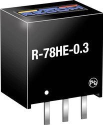 Przetwornica DC/DC, do PCB RECOM R-78HE5.0-0.3 R-78HE5.0-0.3, SIP-3, 300 mA, 1 szt.