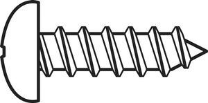 Blachowkręt z łbem soczewkowym Toolcraft, 2,2 x 9,5 mm, DIN 7981 C, ISO 7049, 100 szt.