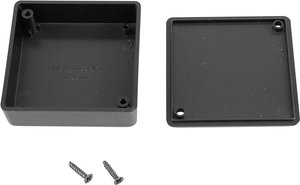 Obudowa uniwersalna Hammond Electronics, ABS, czarny, (D x S x W) 60 x 60 x 20 mm, 1 szt.