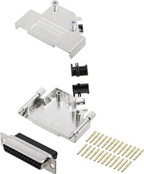 Zestaw listew żeńskich D-Sub encitech D45ZK25-DBCS-K 6355-0051-13, rzędy: 2, styki: 25, 45 °, 1 szt.