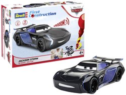 Pierwsza konstrukcja Jackson Storm Disney Cars Car ze światłami i dźwiękiem Zestawy samochodowe Revell First-Construction Jackson Storm 00921 1:20