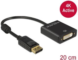 Przejściówka DisplayPort, DVI Delock DELOCK Adapterkabel DP 1.2 Stecker sw 62599, pozłacane styki, 0.20 m