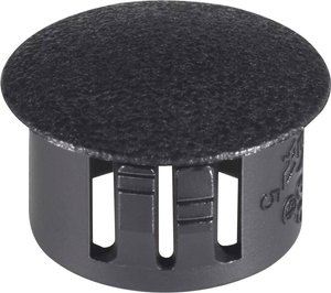 Zaślepka otworu PB Fastener, 76143, 76143, (Ø x D) 16.7 mm x 10.3 mm, czarny, 1 szt.