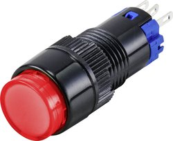 Przycisk TRU COMPONENTS LAS2Y-11/R TC-9428036, 12 mm, 250 V, 3 A, 1 szt.