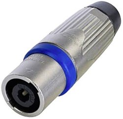 Złącze Neutrik NLT4MXX SpeakON® 4-pinowe męskie, niklowane Złącze Neutrik NLT4MXX NLT4MXX, miedź, 1 szt.