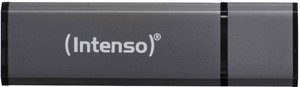 Pendrive USB 2.0 Intenso Alu Line 3521491, 64 GB, antracytowy, 28 MB/s / 6,5 MB/s