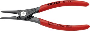 Precyzyjne szczypce do pierścieni osadczych do pierścieni zewnętrznych (wałów) 49 11/49 21 Szczypce do pierścieni Segera Knipex 49 11 A1 140 mm