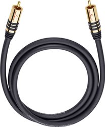 Cinch Audio Kabel [1x złącze męskie RCA/cinch - 1x złącze męskie RCA/cinch] 8.00 m czarny pozłacane styki Oehlbach NF Sub